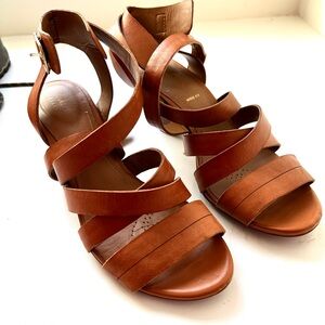 Clark’s Leather Sandal Heels